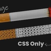 CSS 3D Text Animation Effects Html CSS Animated Cigarette OnlineTutorialsYT