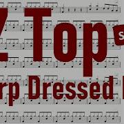 Sharp Dressed Man ZZ Top SEM BATERIA Drum Sheet Partitura De Bateria