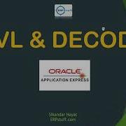 Demo Of NVL And DECODE Use In Oracle APEX
