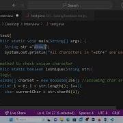 7 Find Unique Characters In A String Using Boolean Array Interview Coding Questions Javacode