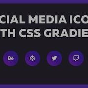 How To Create Social Media Buttons Hover Effect Only HTML And CSS Gradient And Animation