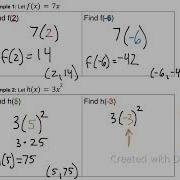Unit 3 Lesson 4 Notes Evaluating Functions