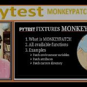 38 Pytest Fixtures MONKEYPATCH Monkey Patch Tmp Path Gorilla Rajiv