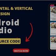 Horizontal And Vertical Scrollable Card Design Android Studio Mobile Application Development
