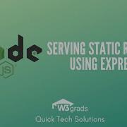 Serving Static Resources Using Express Js Node Js Tutorial Series