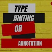 Type Hinting Annotation In Python