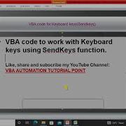 VBA Code To Work With Keyboard Keys Using SendKeys Method SendKeys