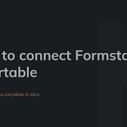 How To Connect Formstack To Airtable