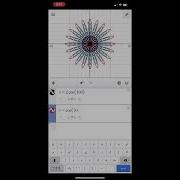 Desmos Art Flower Using Polar Equations