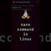 Nano Command In Linux Nano Text Editor Linux Commands Shorts Linux
