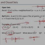 Math 441 3 1 And 3 2 Open And Closed Sets