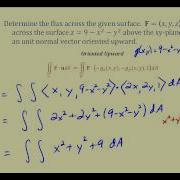Surface Integral Of A Vector Field Part 2