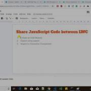 Share JavaScript Code Between Lightning Web Component ES6 Modules
