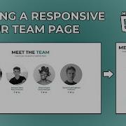 How To CREATE A SIMPLE RESPONSIVE Our Team Page Using HTML CSS