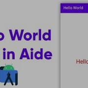 How To Make Hello World App Using Aide By The Anonymous