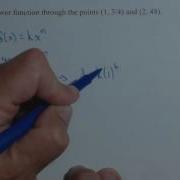 Find A Power Function Through 2 Points QR5 1