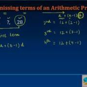 7 Finding The Missing Terms Of An Arithmetic Progression