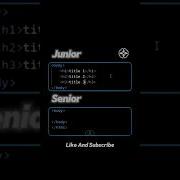 Junior Vs Senior Developer HTML JavaScript CSS3 Key Differences Explained Oding Shorts