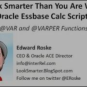 Essbase VAR And VARPER Functions