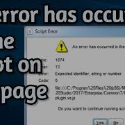 Fix An Error Has Occurred In The Script On This Page In Windows 10 8 7