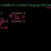 Linked List Interview Question Find The Middle Element