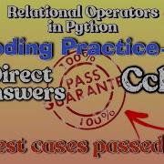 Coding Practice 2B Relational Operators In Python Ccbp Nxtwave Assignments
