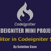Codeigniter Mini Project CKEditor 4 In Codeigniter 3