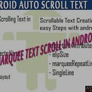 How To Scroll Text In Android Studio Marquee Example How To Create Scrolling Text In Android