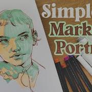 SIMPLE Alcohol Marker Fineliner Portrait Sketching Demo Ft Ohuhu Products