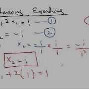 Simultaneous Equation With Complex Concept