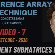 Increment Submatrices By One Difference Array Technique In 2 D Array Leetcode 2536 MIK