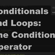 Java 1 Online 6 02 More Conditionals And Loops The Conditional Operator