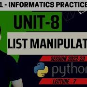 Class 11 List Manipulation One Shot Revision IP Informatics Practices 065 CBSE Aakash