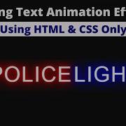 Glowing Text Animation Effects Html CSS Pure CSS Animated Neon Light Text Effects