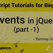 40 Events In JQuery Part 1 JQuery Tutorials For Beginners