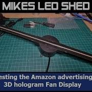 Amazon 3D Hologram Spinning Fan LED Display Unbox Setup Customize