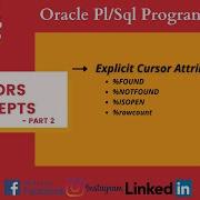 Oracle PL SQL Tutorial For Beginners Cursors In Oracle Part 2 Explicit Cursor Attributes