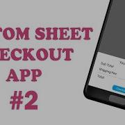 Flutter Tutorial Create Bottom Sheet Checkout App 2