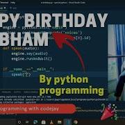 Happy Birthday Shubham Chaudhari By Python Programming