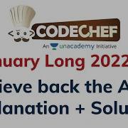 Retrieve Back The Array Codechef January Long 2022 I Solution With Explanation C Code