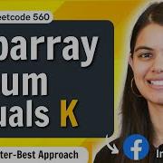 Subarray Sum Equals K Brute Better Optimal Approach