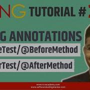 TestNG Tutorial 3 TestNG Annotations BeforeMethod Vs BeforeTest