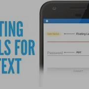 Android Material Design Floating Labels For EditText