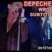 Depeche Mode Wrong Subtitulado
