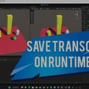 Runtime Auto Transform Save Load Unity3D Package Use