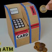 How To Make Cardboard ATM At Home Mini Working Atm Coin Bank Making Best Cardboard Projects