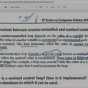 Differentiate Between Counter Controlled And Sentinel Controlled Loops