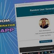 Random User Generator Web App Create Fake User Generator Website Using HTML CSS And JavaScript