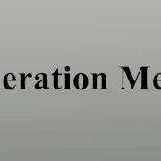Operation Menu