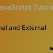 Internal And External JavaScript